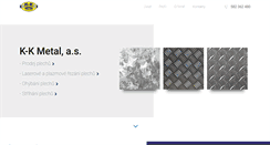 Desktop Screenshot of kkmetal.cz
