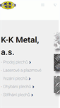 Mobile Screenshot of kkmetal.cz