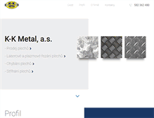Tablet Screenshot of kkmetal.cz